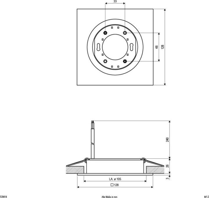 Produktbild EVN-Lichttechnik Einbauleuchte (GX53)