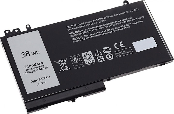 Image du produit Dell Batterie Primery 38 Whr 3 Cell (3 cellules, 3454 mAh)