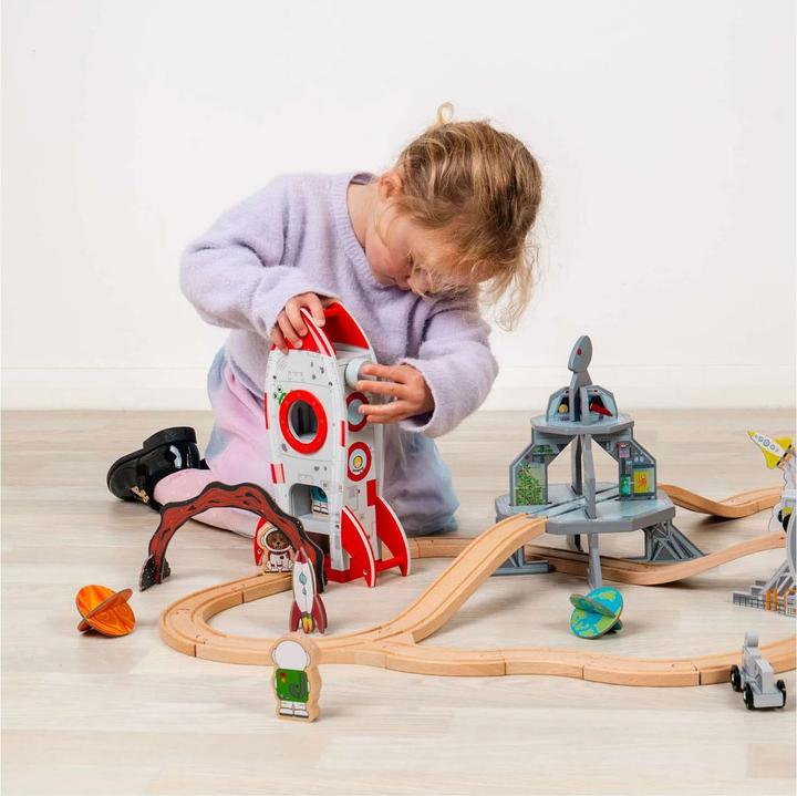 Produktbild Bigjigs Holzschienen - Rocket