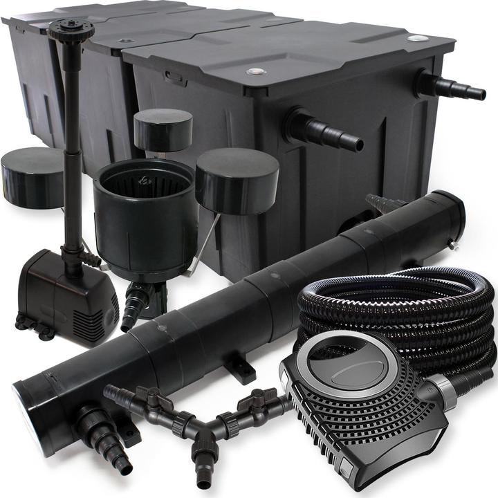SunSun Filter Set 90000l Teich 72W UVC NEO8000 70W Schlauch Skimmer Springbrunne