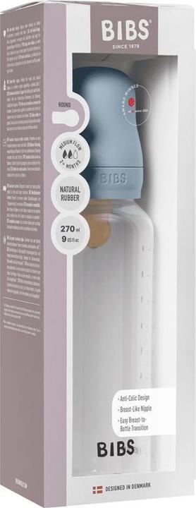Actual product image Bibs Anti Colic Bottle Silicone 270 ml Medium Flow Baby Blue (270 ml)
