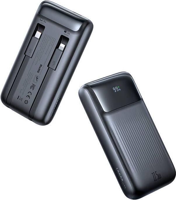 Mcdodo Power Bank MC-0241 Digital Dis 10000mAh, 22,5W (czarny) (10000 mAh)