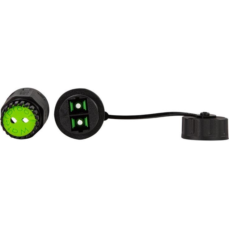 Thumbnail - LogiLink Wasserdichter SC-Duplex Steckverbinder mit Kabelmuffe und Schutzkappe (Netzwerk Kupplung), Netzwerk Zubehör