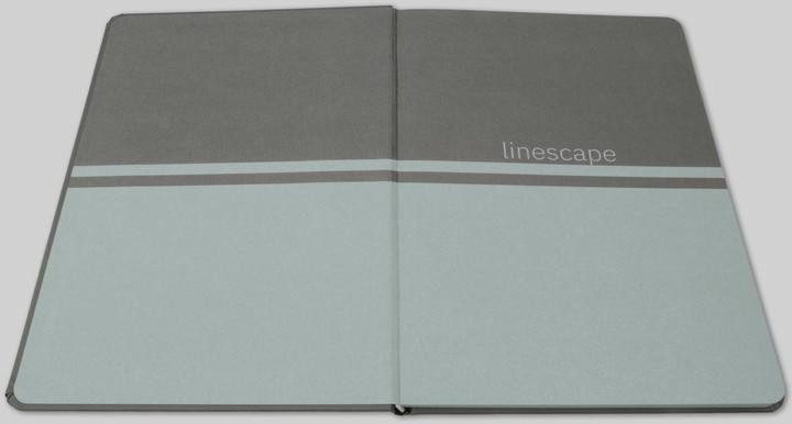 Actual product image Sigel Notizbuch A5 Linescape dunkel-/hellgrau (A5, Lined, Hardcover)