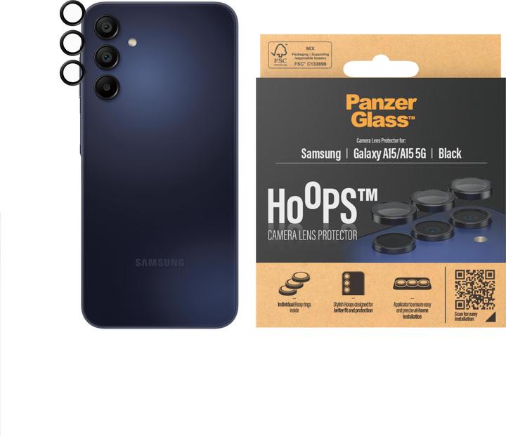 Image du produit PanzerGlass Hoops Camera Lens Protector (1 pièce(s), Samsung Galaxy A15, Samsung Galaxy A14 5G)