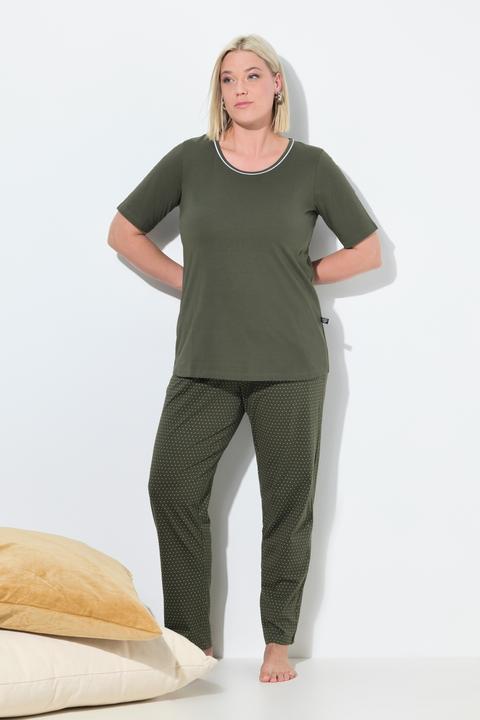 Produktbild Ulla Popken Pyjama, Zweiteiler, Punkte, Halbarm (58)