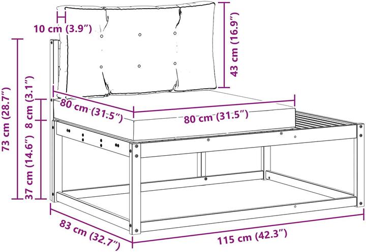 Produktbild vidaXL gartenmöbel