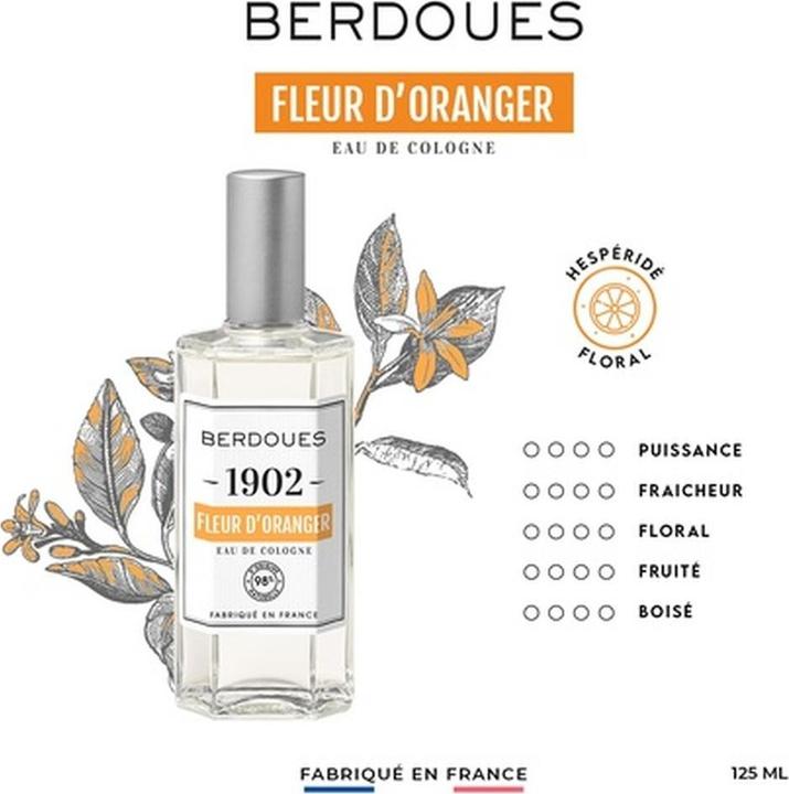 Immagine prodotto Berdoues Eau de Cologne 1902 Fleur d'Oranger (Eau de cologne, 125 ml)