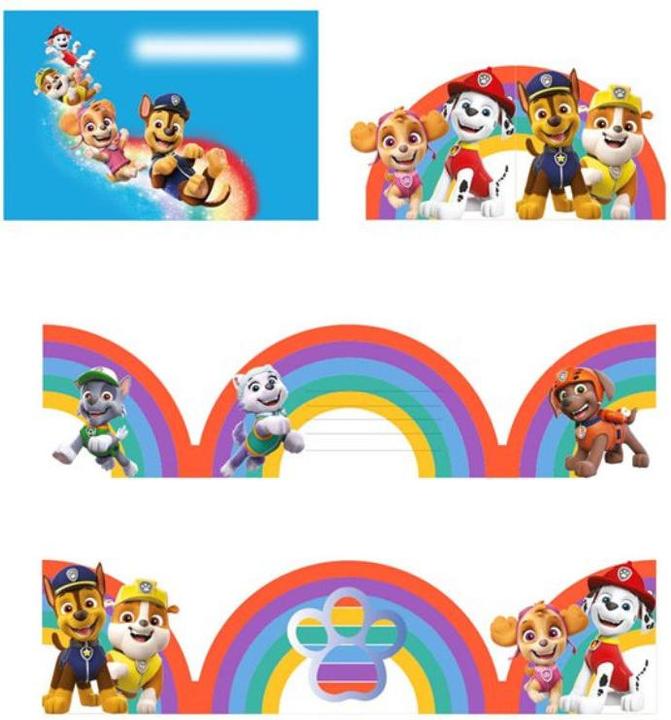 Produktbild Amscan 8 Einladungskarten & Umschläge Paw Patro (8 Stk.)