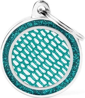 Myfamily Circle Saint Tropez ID-Hundetag türkis, Durchmesser 2.6cm (1 Stk)