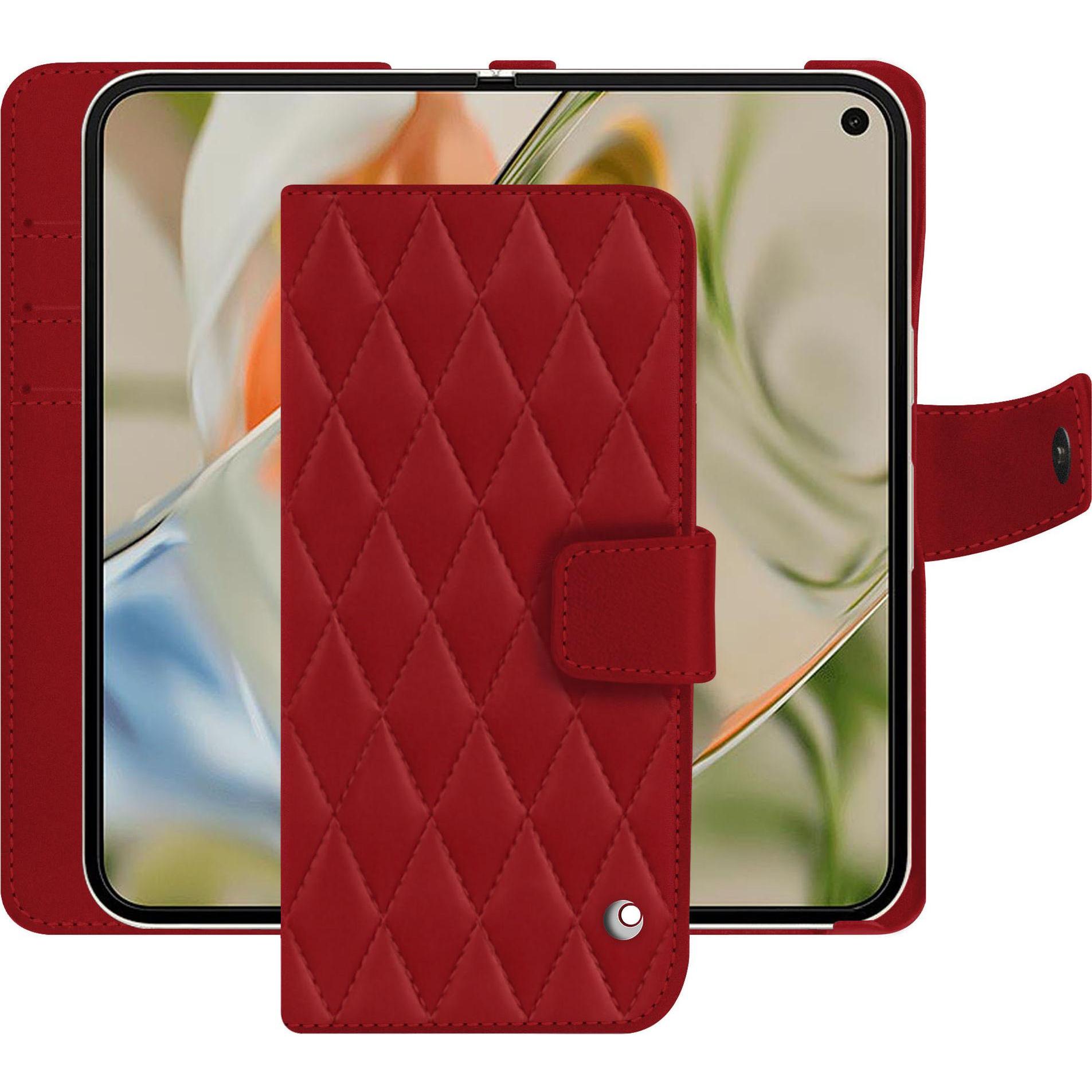 Noreve Lederschutzhülle Google Pixel 9 Pro Fold (Google Pixel 9 Pro Fold), Smartphone Hülle, Rot