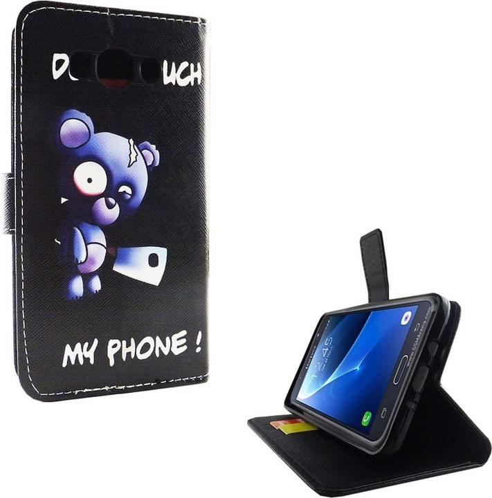 Produktbild König Design Schutz Handy Hülle für Samsung Galaxy J7 (2016) Case Cover Tasche Wallet Etui (Samsung Galaxy J7 (2016))