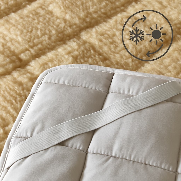 Actual product image Traumschlaf Nature lambswool overlay (160 x 200 cm)