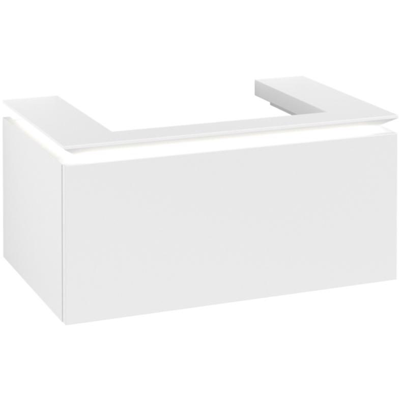 Villeroy & Boch, Waschbeckenunterschrank, Legato Waschtischunterschrank B678, 800x380x500mm, Waschtisch mittig, LED- Bel...