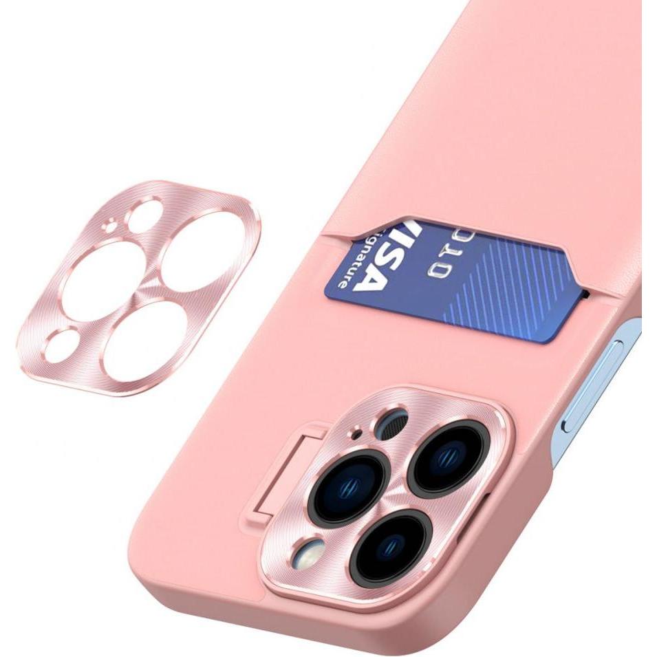 Thumbnail - Hurtel Leder Stand Case für Samsung Galaxy S23+ Card Wallet Cover mit Ständer Pink (Samsung Galaxy S23+), Smartphone Hül...