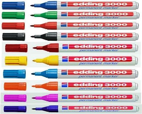 Produktbild Edding Permanent Marker 3000 (Blau, 1.50 mm, 1 x)