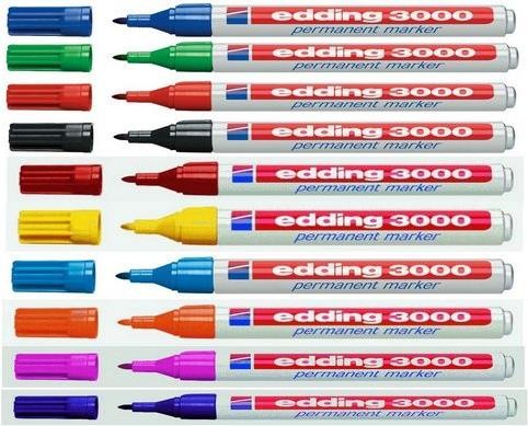 Actual product image Edding Permanent Marker 3000 (Blue, 1.50 mm, 1 x)