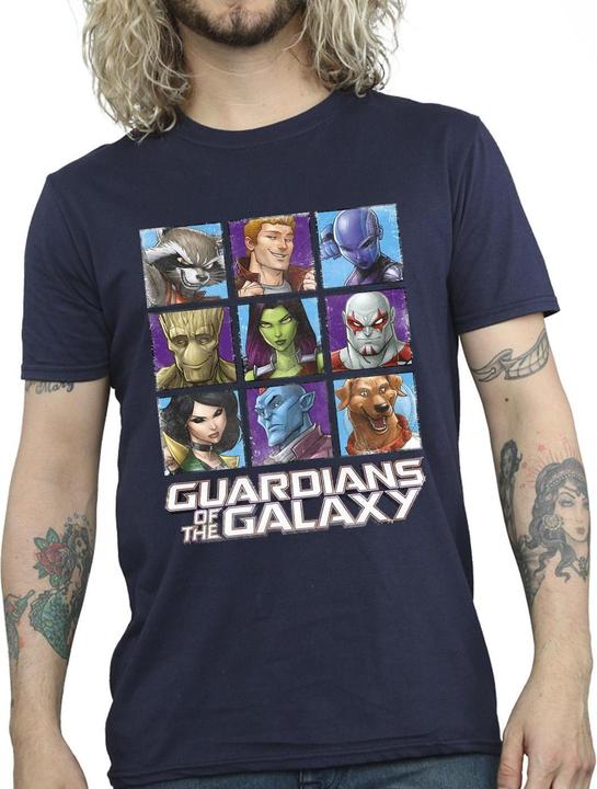 Produktbild Guardians of the Galaxy Character Squares TShirt (M)