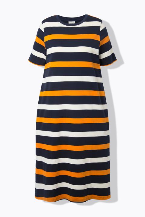 Produktbild Ulla Popken Midikleid, Ringel, Rundhals, Halbarm (42, 44)