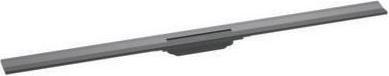 Produktbild hansgrohe HG Duschrinne RainDrain Flex kürzbar Wandmontage 1200mm brushed black (1200 mm)