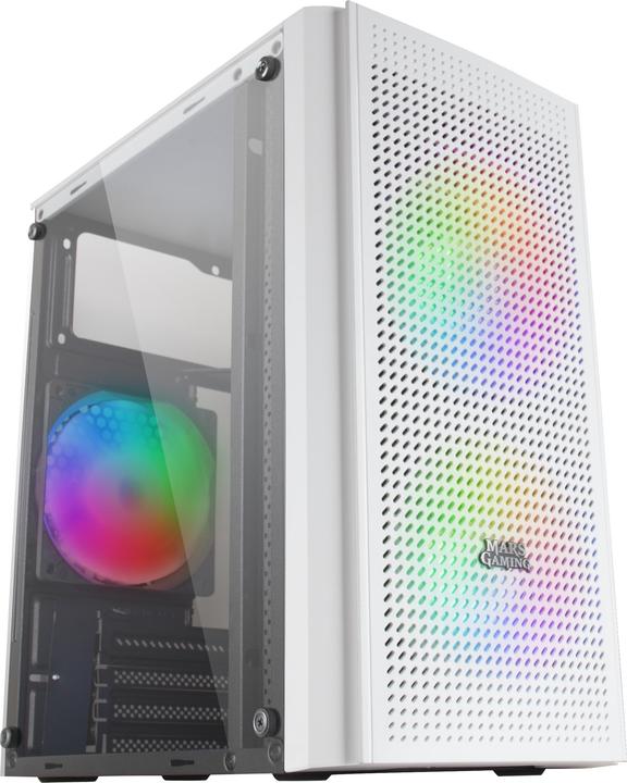 Actual product image Mars Gaming Boitier Mini Tour Micro Atx Mc300 RGB Avec Panneau Vitré (Blanc) (ATX, mATX, Mini-ITX)