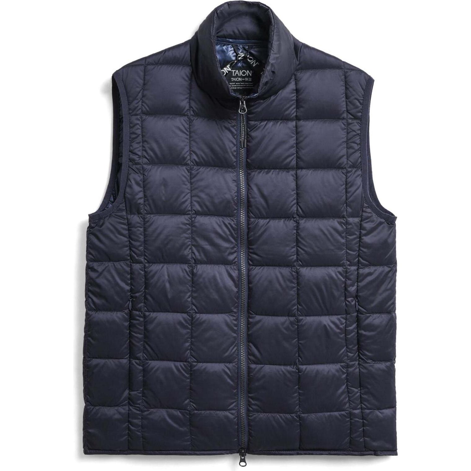Taion, Weste, Ärmellose Daunenjacke Innen Basic mit hohem Kragen und Reissverschluss, Blau, (L)