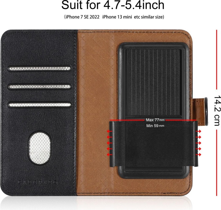 Actual product image Cadorabo Case for LG OPTIMUS F5 / LUCID 2 Book Cover (LG Lucid 2, LG Optimus F5)