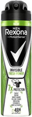 Immagine prodotto Rexona Men Invisible Fresh Power - Spray antitraspirante per uomo 150ml (M) (Getto vaporizzato, 150 ml)