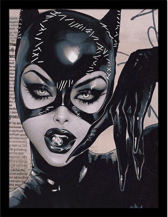 Gerahmtes Poster Perlgrau (45 x 35 cm)