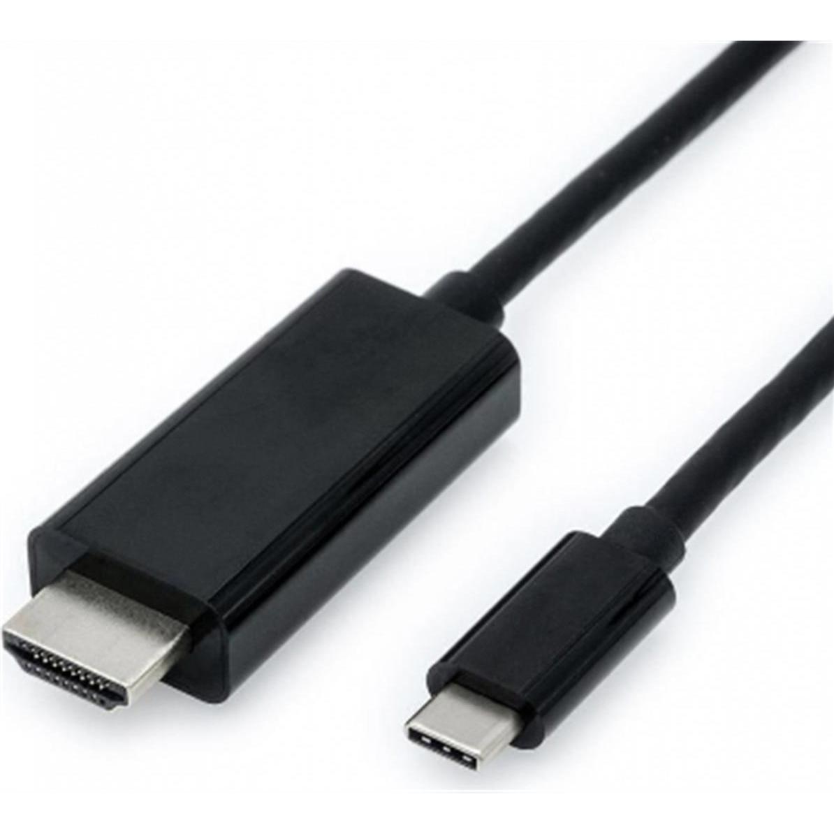 Value USB Typ C — HDMI (Typ A) (2 m, HDMI, USB Typ C), Video Kabel