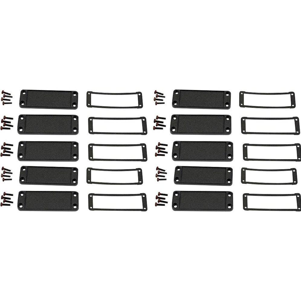 Hammond Endplatte Aluminium Schwarz (L x B x H) 6 x 87 x 31mm 10St., Elektronikzubehör + Gehäuse, Sc
