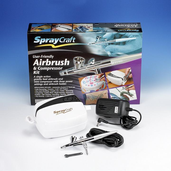 Produktbild OEM Airbrush-Set SP30 Single Action, Set mit Kompressor: Ja