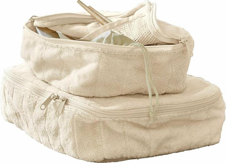 Produktbild Loberon Kosmetiktasche 2er Set Invarel creme