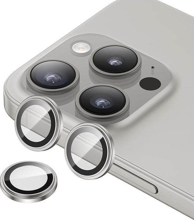 Benks GlassWarrior Lens Camera Cover 15 Pro / 15 Pro Max - Grey (1 pcs., Apple iPhone 15 Pro, Apple iPhone 15 Pro Max)