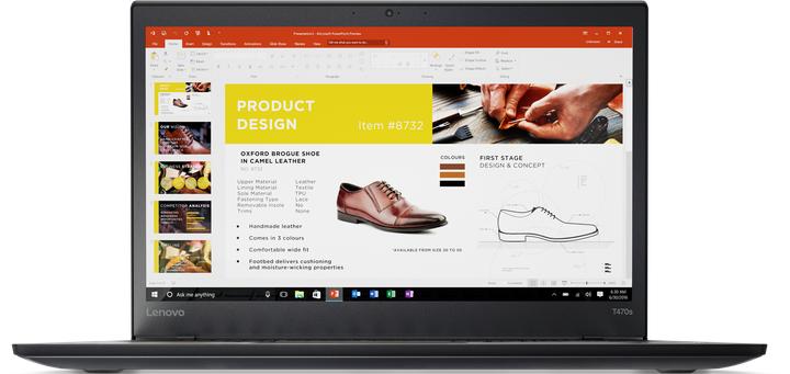 Produktbild Lenovo ThinkPad T470s (14", 512 GB, 16 GB, CH, Intel Core i7-7500U)