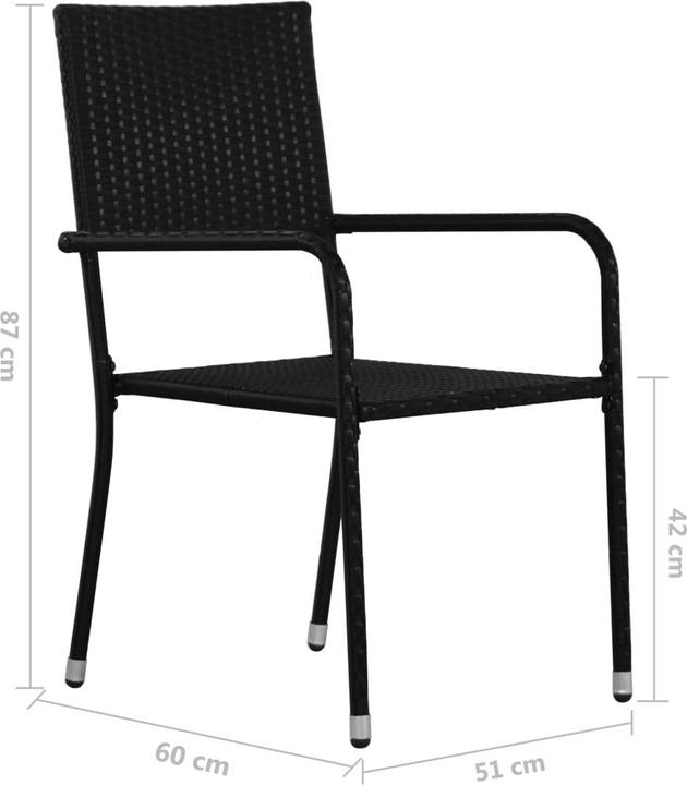 Actual product image vidaXL Garden dining chairs
