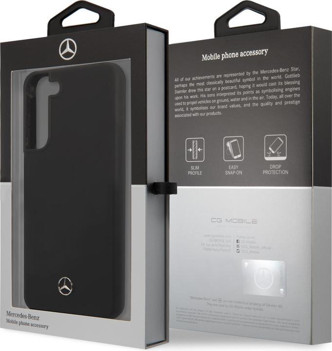 Productafbeelding Mercedes Hardcase MEHCS22MSILBK S22 + S906 zwart (Samsung Galaxy S22+)