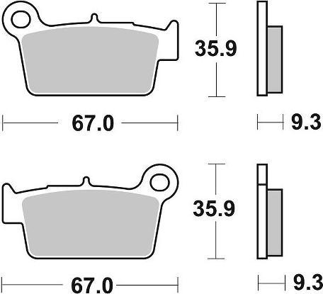 Produktbild SBS Bremsbelag Offroad Racing Sinter (Sintermetall)