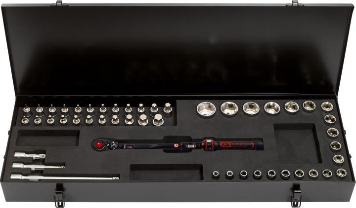 Produktbild KS Tools ERGOTORQUE®precision Ratschen-Drehmomentschlüssel-Satz, 1/2", 48 T., 20-100 Nm (1/2", 20 - 100 Nm)