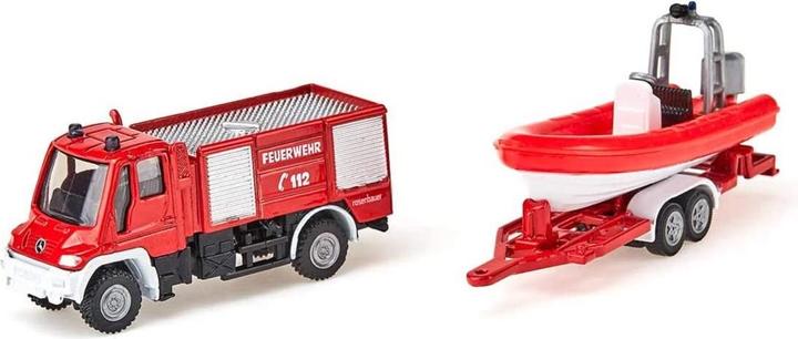 Immagine prodotto Siku Vigili del fuoco dell'Unimog con barca