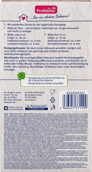 Produktbild dm Profissimo Trinkhalme aus Glas (6 x)