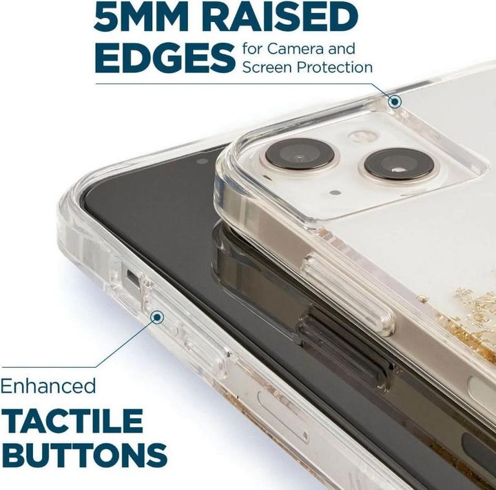Actual product image Case-Mate Karat - Case iPhone 14 Plus zdobione złotem (Marble) (Apple iPhone 14 Plus)