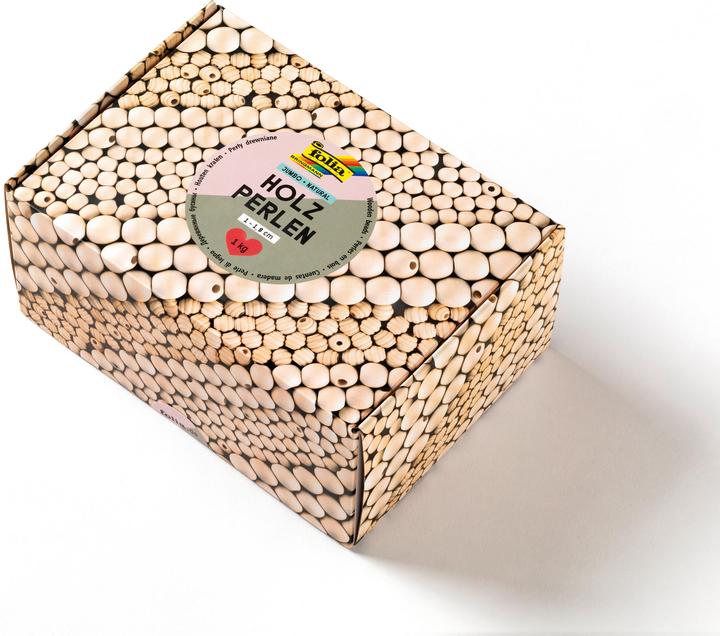 Image du produit Folia Holzperlen natural 1000g