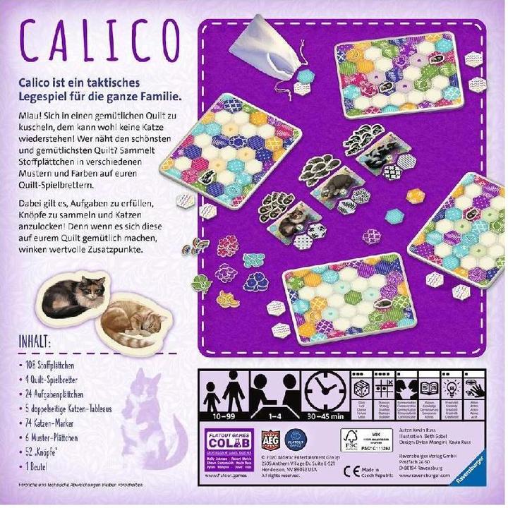 Actual product image Ravensburger Calico (German, 1 - 4 Players)