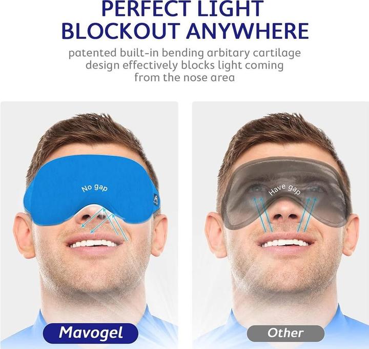 Immagine prodotto Mavogel Maschera per il sonno in cotone (Maschera sonno)