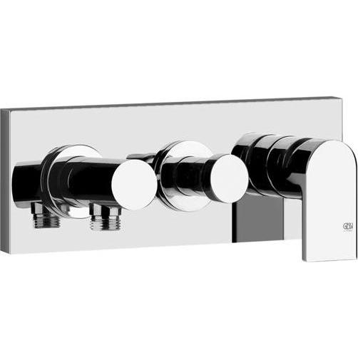 Gessi, Badarmatur, Emporio Via Manzoni Fertigmontageset für Brause-Einhebelmischer, mit 2-Wege Umstellung und di