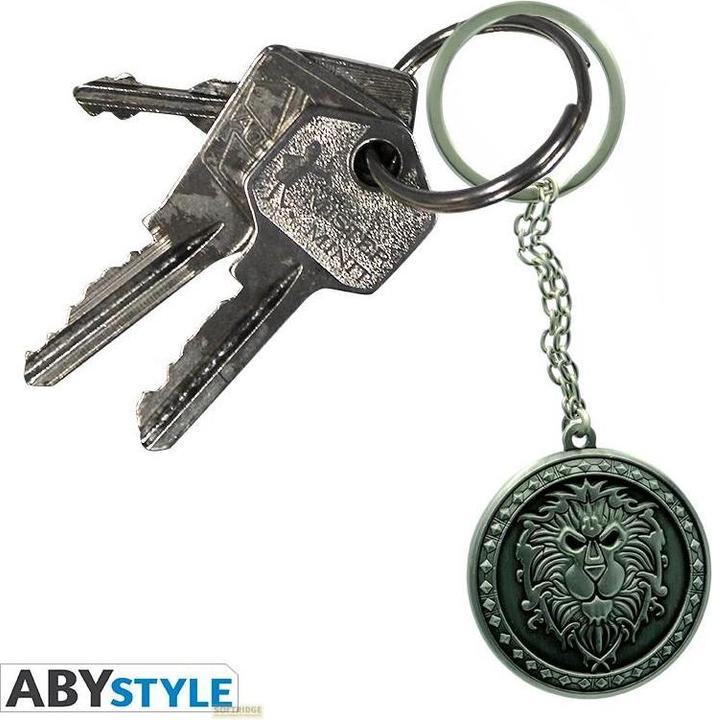 Produktbild ABYstyle WORLD OF WARCRAFT - Keychain 3D Alliance X2