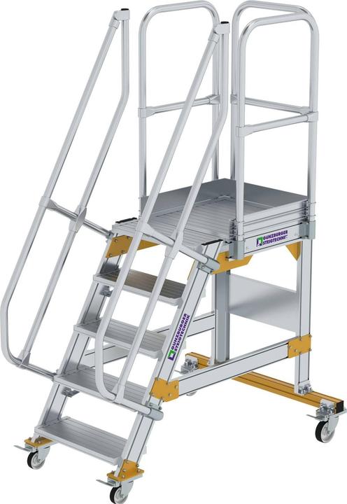 Actual product image Munk Platform stairs mobile 60ï¿½ step width 600 mm 5 steps (Platform ladder, 60 cm)