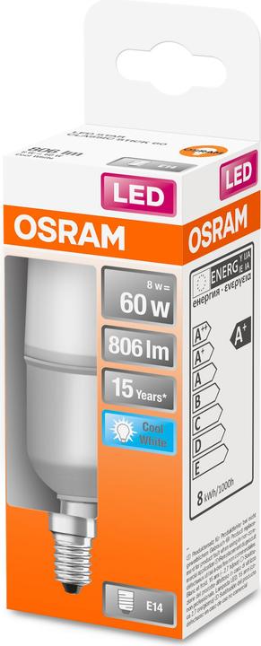 Actual product image Osram Star Stick (E14, 60 W, 806 lm, 1 x, F)