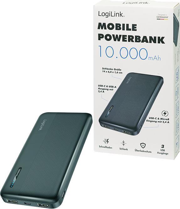 Immagine prodotto LogiLink PA0338RF (10000 mAh, 12 W, 12 Wh)